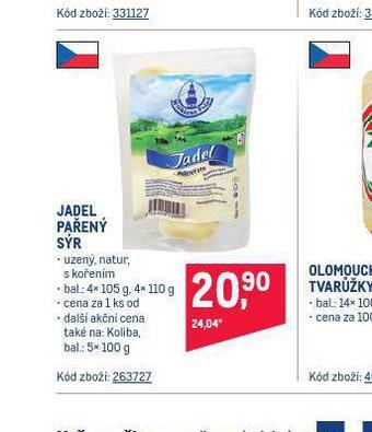 Makro Jadel pařený sýr nabídka