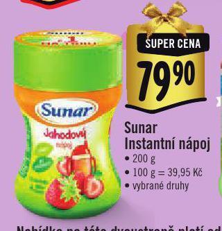 Jip Sunar instantní nápoj nabídka
