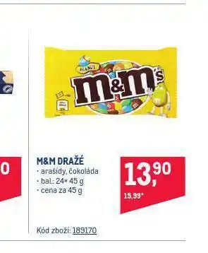 Makro M&m ´s dražé nabídka