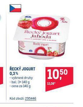 Makro Řecký jogurt 0,3% nabídka