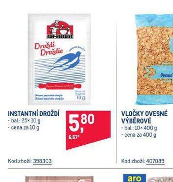 Makro Instantní droždí nabídka
