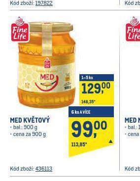 Makro Med květový nabídka