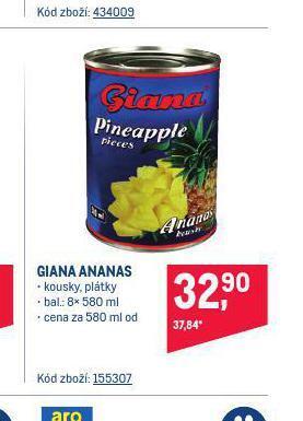 Makro Giana ananas nabídka