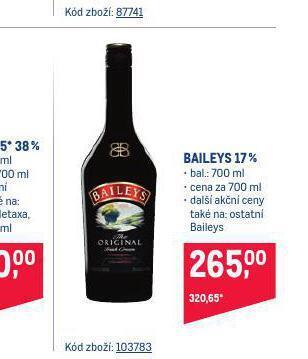 Makro Baileys 17% nabídka