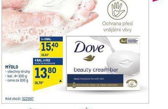 Makro Dove mýdlo nabídka