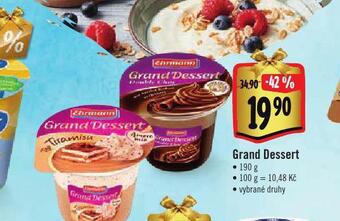 Albert Grand dessert nabídka
