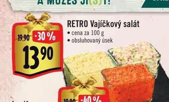 Albert Retro vajíčkový salát nabídka