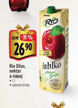 Albert Rio džus, nektar a nápoj nabídka