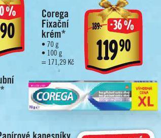 Albert Corega fixační krém nabídka
