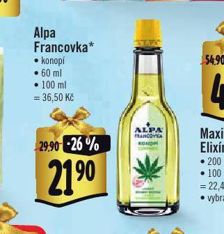 Albert Alpa francovka nabídka