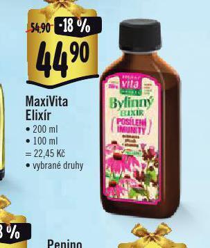 Albert Maxivita elixír nabídka