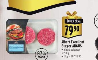 Albert Albert excelent burger angus nabídka