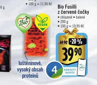 Albert Bio fusilli z červené čočky nabídka