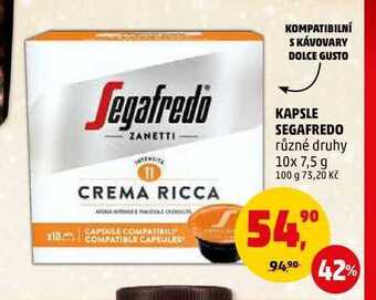 Penny Market Kapsle segafredo, 10x 7,5 g nabídka