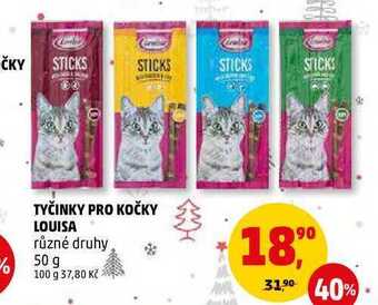 Penny Market Tyčinky pro kočky louisa, 50 g nabídka