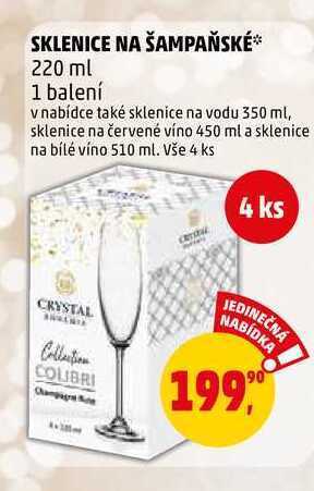 Penny Market Sklenice na šampaňské, 4 ks nabídka