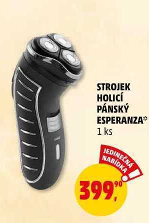 Strojek holicí pánský esperanza, 1 ks
