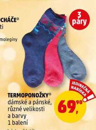 Termoponožky, 3 páry