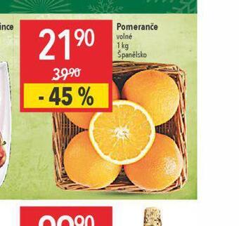 Globus Pomeranče nabídka