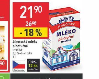 Globus Trvanlivé mléko 3,5% nabídka