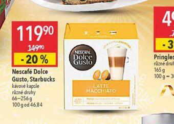 Globus Nescafé dolce gusto, starbucks nabídka