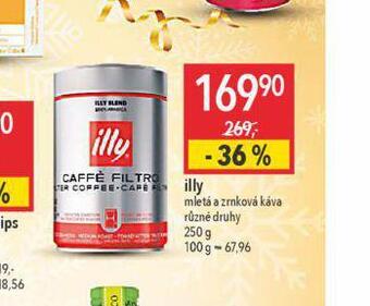 Globus Illy káva nabídka