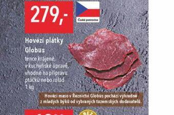 Globus Hovězí plátky nabídka