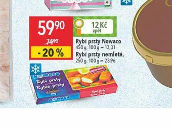 Globus Nowaco rybí prsty nabídka