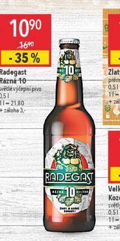 Globus Pivo radegast rázná 10 nabídka