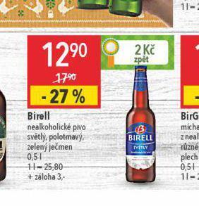 Globus Pivo birell nealko nabídka