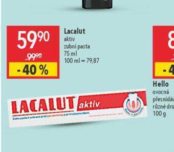 Globus Lacalut aktiv zubní pasta nabídka
