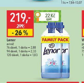 Globus Lenor aviváž nabídka