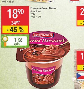 Globus Ehrmann grand dessert nabídka