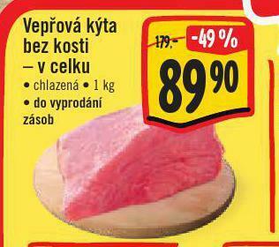 Jip Vepřová kýta bez kosti nabídka