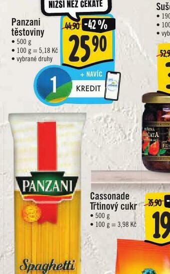 Jip Panzani těstoviny nabídka