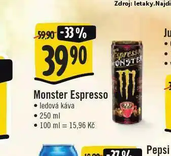 Jip Monster espresso nabídka