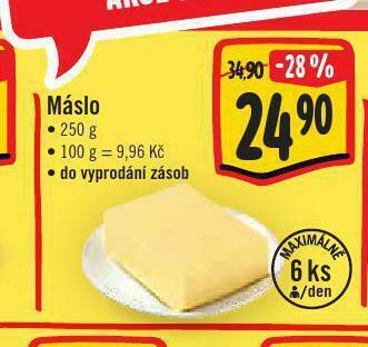Jip Máslo nabídka