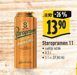 Jip Pivo staropramen 11 nabídka