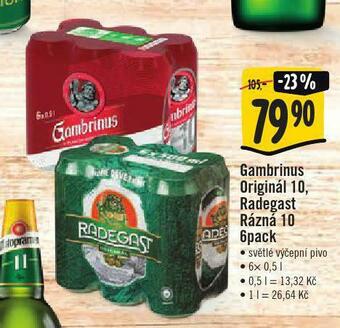 Jip Pivo gambrinus originál 10 nabídka