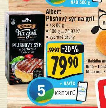 Jip Plísňový sýr na gril nabídka