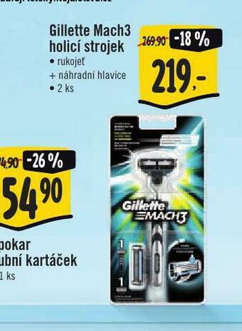 Jip Gillette mach3 holicí strojek nabídka