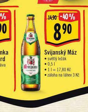 Albert Pivo svijanský máz nabídka