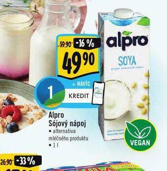 Albert Alpro sójový nápoj nabídka