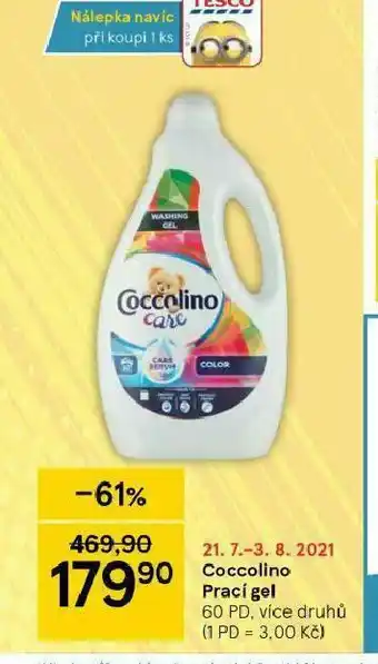 Tesco Coccolino speciální prací gel nabídka