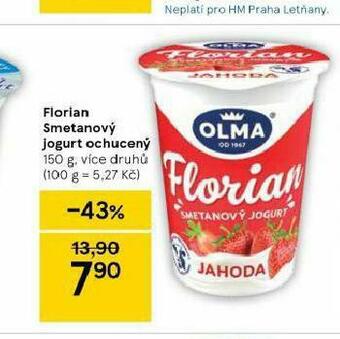 Tesco Florian smetanový jogurt nabídka