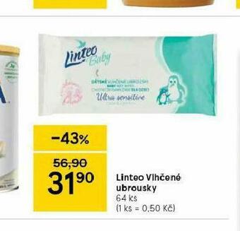 Tesco Linteo vlhčené ubrousky nabídka