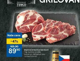 Tesco Vepřová krkovice bez kosti nabídka