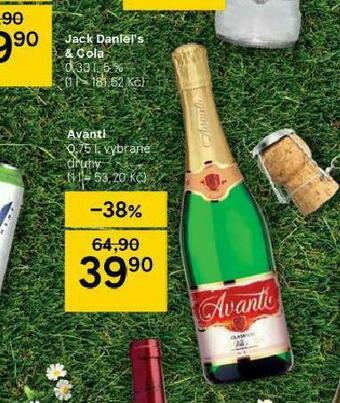 Tesco Avanti nabídka