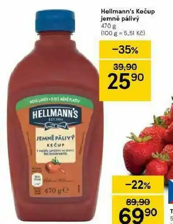 Tesco Hellmann&#039;s kečup nabídka