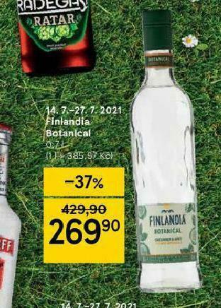 Tesco Finlandia botanical nabídka